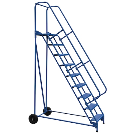 Vestil 120 H Steel Roll A Fold Ladder, 58 deg., Perf, 9 Step, 9 Steps LAD-RAF-9-24-P